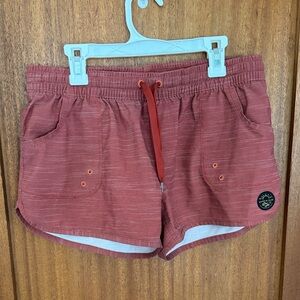 United By Blue Women's Athletic Shorts in Brick Red